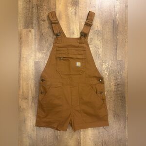 Carhartt Women's Rugged Flex Relaxed Fit Canvas Shortalls